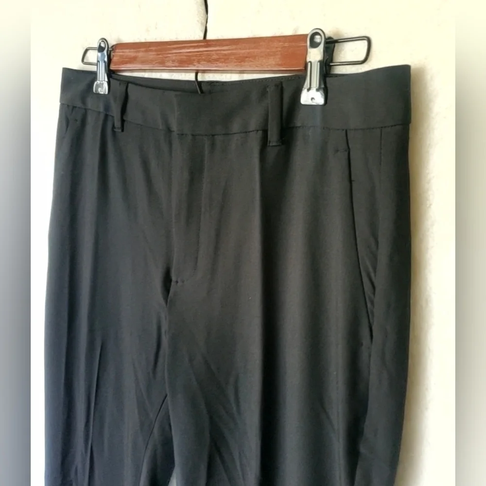 Banana Republic Black Stretch SCULPTED BOOTCUT Pants Size 4 TALL #812666 RT$100